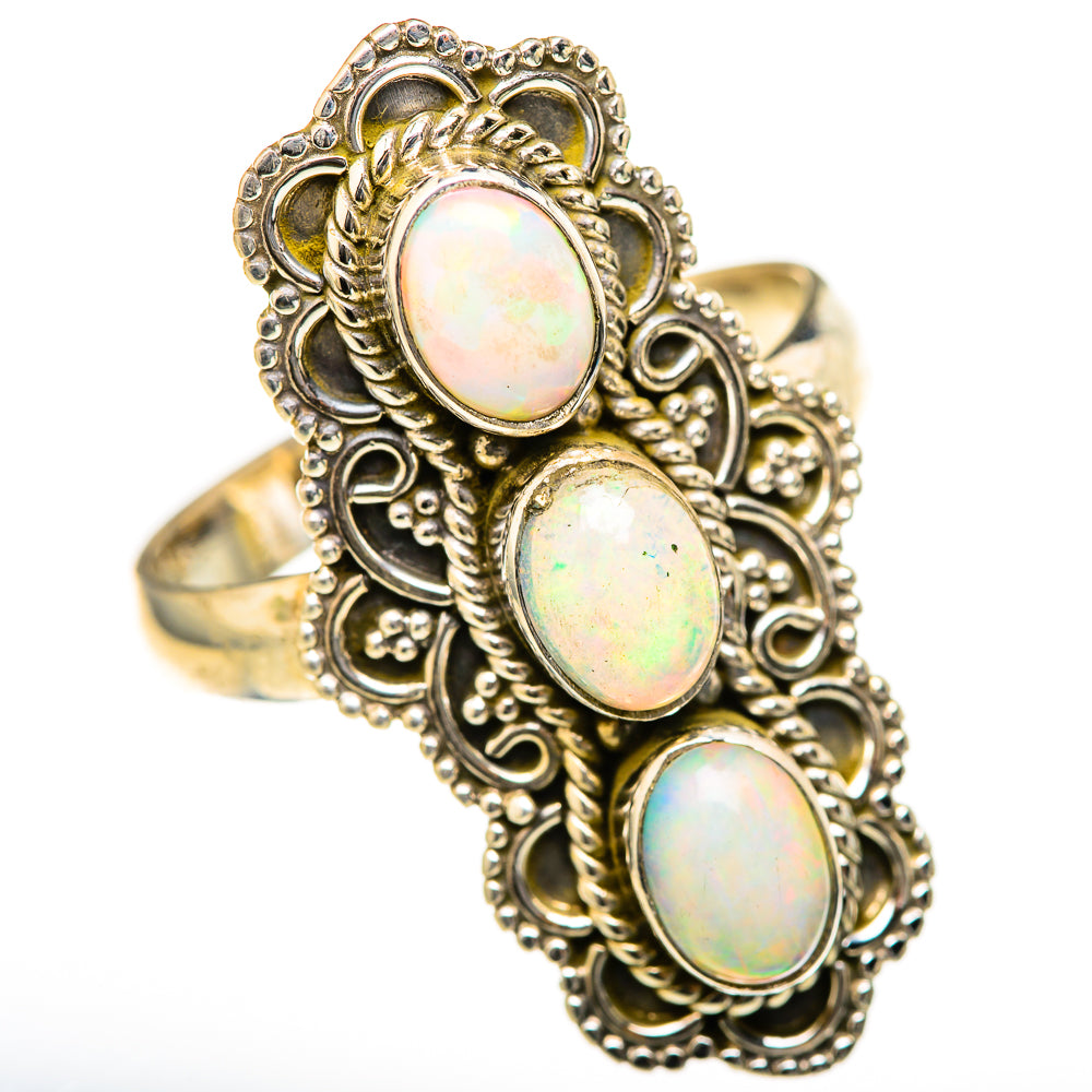 Ethiopian Opal Rings handcrafted by Anasilvercos - RING128117 - Photo 2