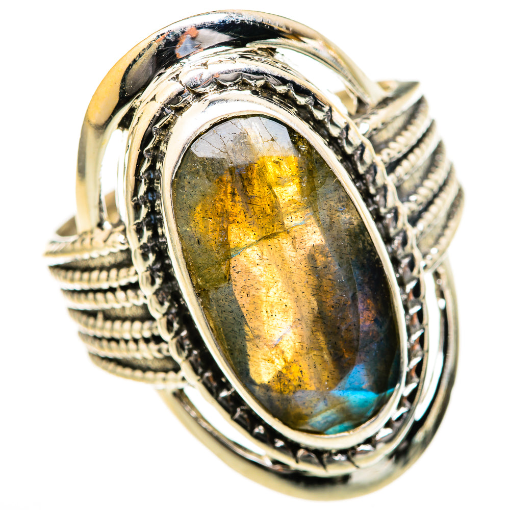 Labradorite Rings handcrafted by Anasilvercos - RING128121 - Photo 2