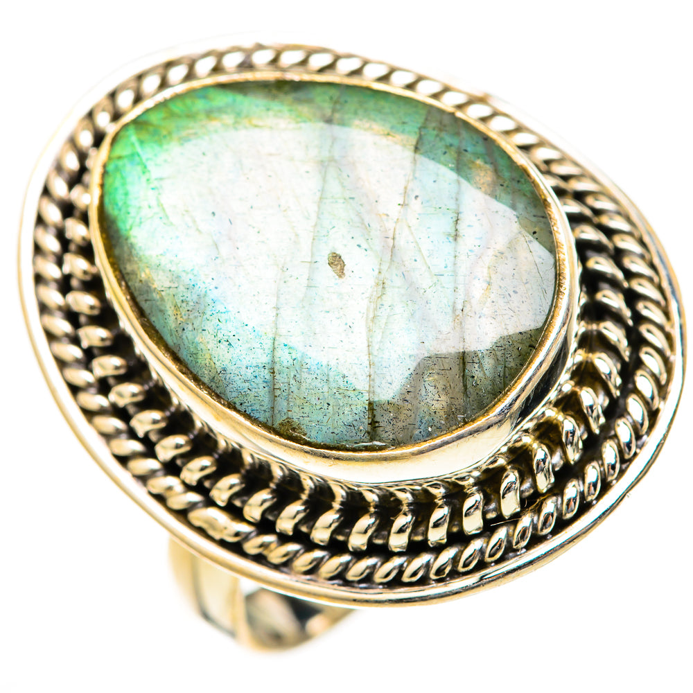 Labradorite Rings handcrafted by Anasilvercos - RING128126 - Photo 2