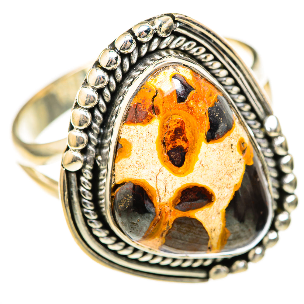 Septarian Nodule Rings handcrafted by Anasilvercos - RING128131 - Photo 2