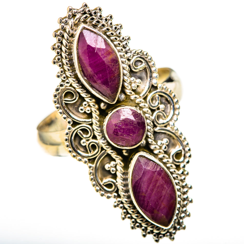 Red Sillimanite Rings handcrafted by Anasilvercos - RING128132 - Photo 2