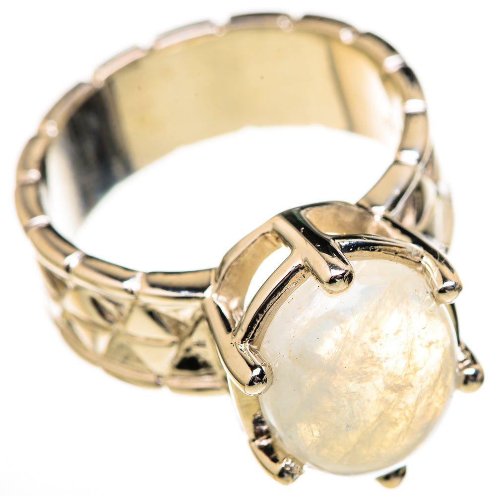 Rainbow Moonstone Rings handcrafted by Anasilvercos - RING128135 - Photo 2
