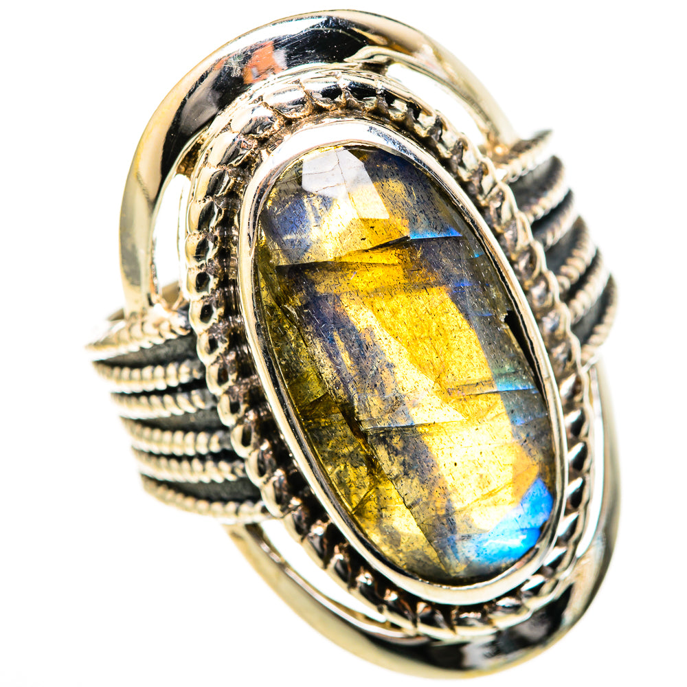 Labradorite Rings handcrafted by Anasilvercos - RING128144 - Photo 2