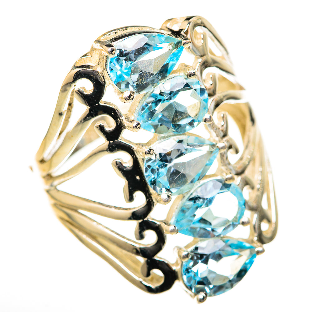 Blue Topaz Rings handcrafted by Anasilvercos - RING128145 - Photo 2