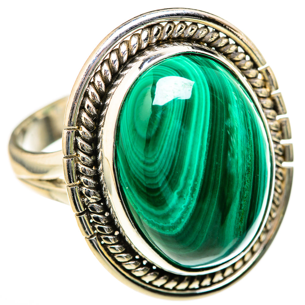 Malachite Rings handcrafted by Anasilvercos - RING128151 - Photo 2