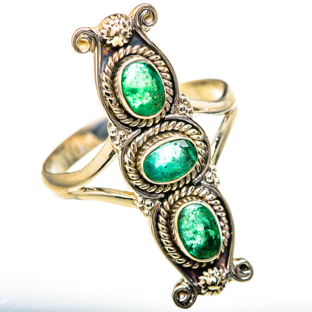 Zambian Emerald Rings handcrafted by Anasilvercos - RING128153 - Photo 2