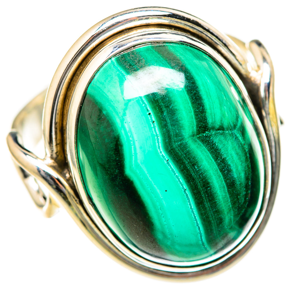 Malachite Rings handcrafted by Anasilvercos - RING128154 - Photo 2