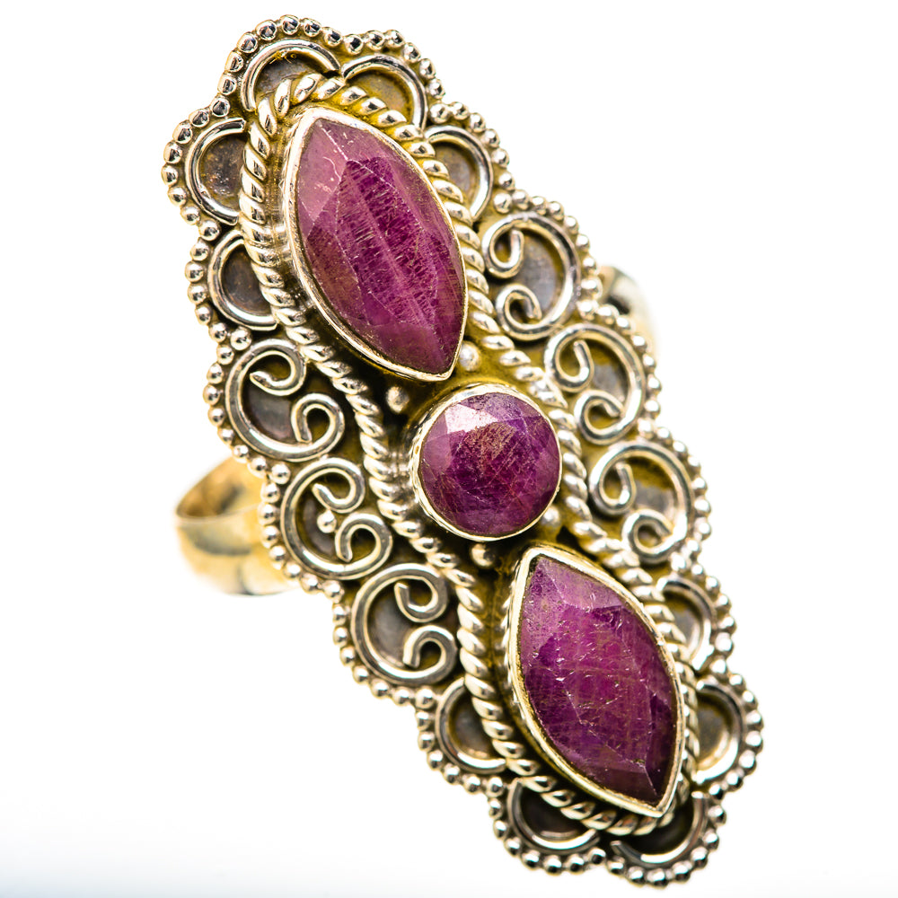 Red Sillimanite Rings handcrafted by Anasilvercos - RING128156 - Photo 2