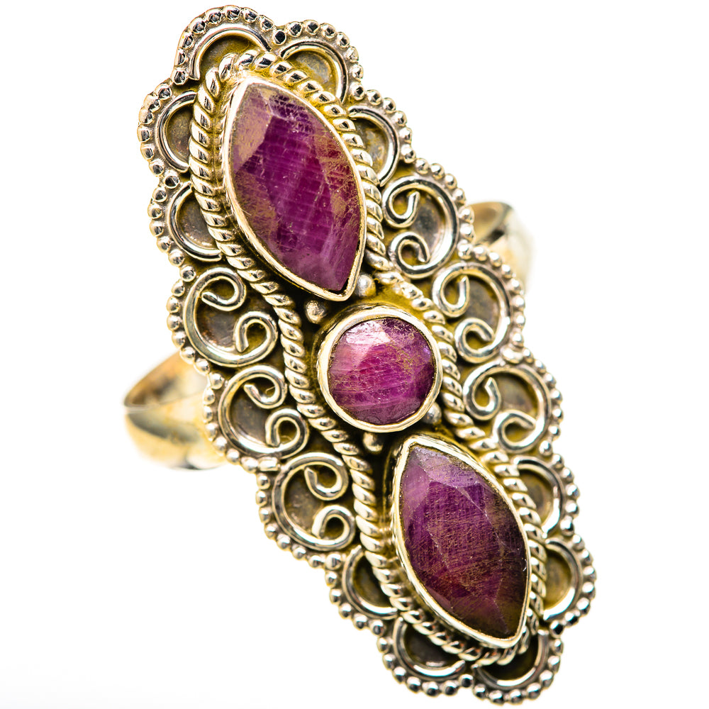 Red Sillimanite Rings handcrafted by Anasilvercos - RING128176 - Photo 2