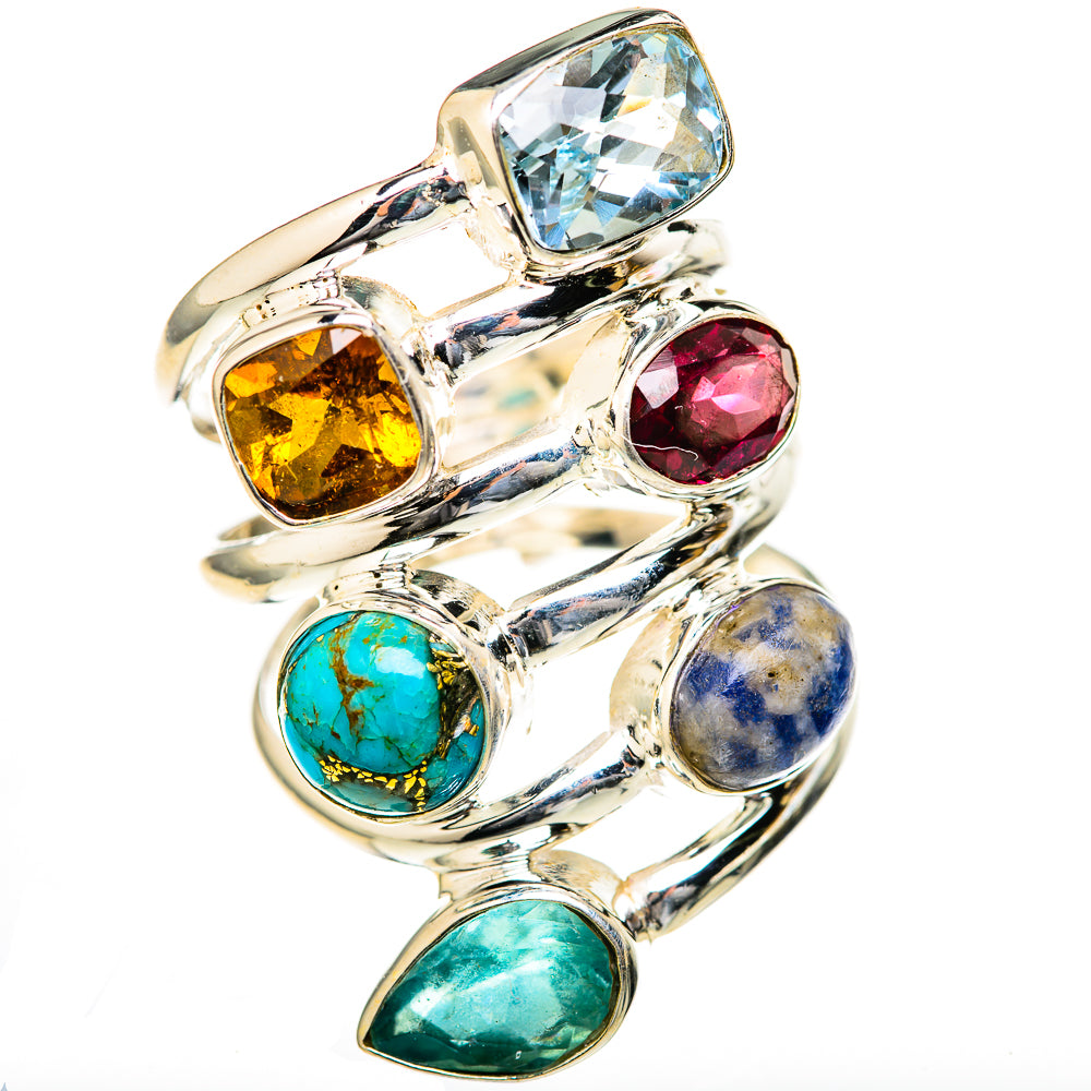 Blue Topaz Rings handcrafted by Anasilvercos - RING128185 - Photo 2