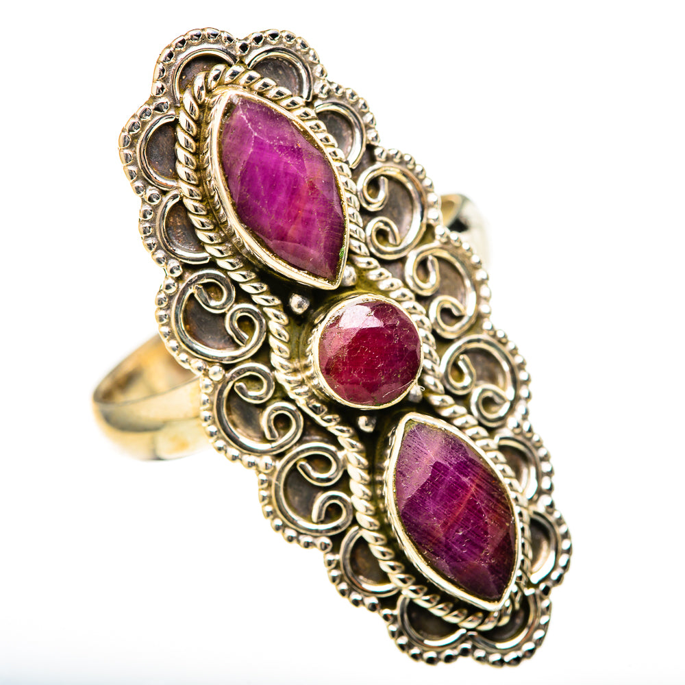 Red Sillimanite Rings handcrafted by Anasilvercos - RING128198 - Photo 2