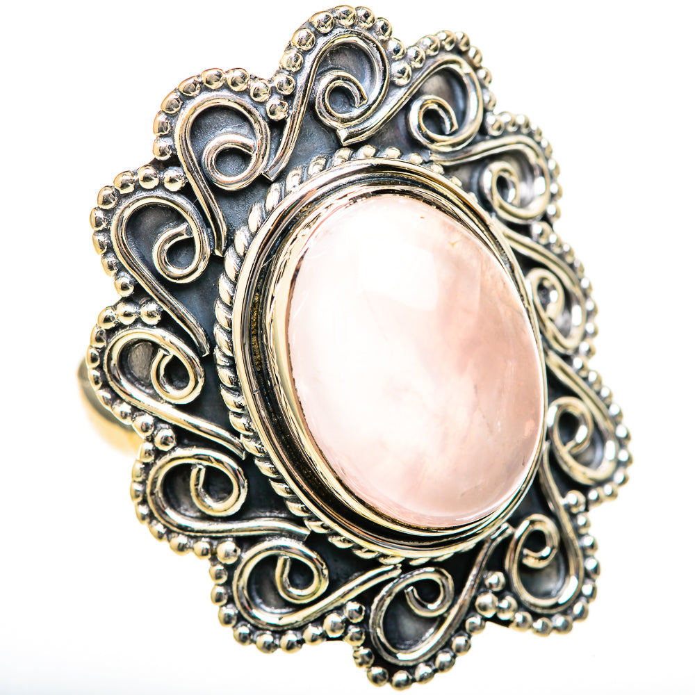 Rose Quartz Rings handcrafted by Anasilvercos - RING128199 - Photo 2