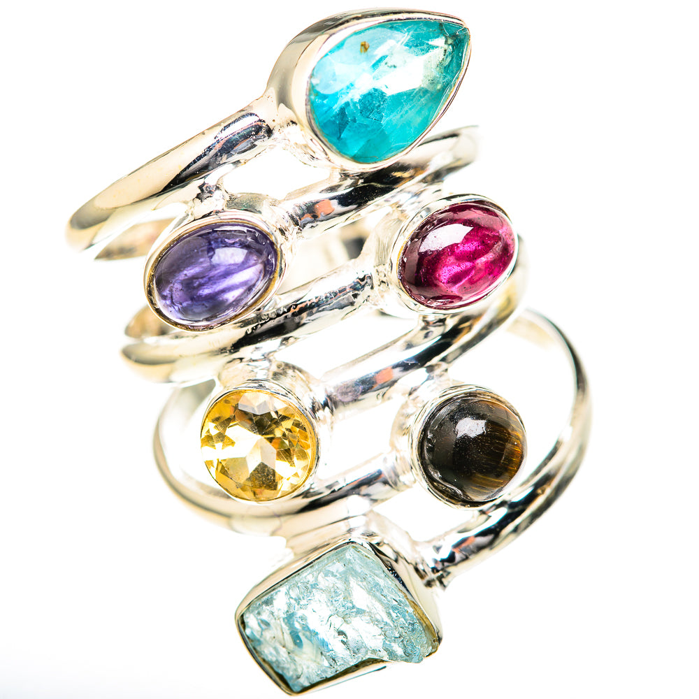 Aquamarine Rings handcrafted by Anasilvercos - RING128204 - Photo 2