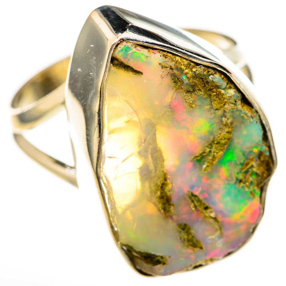 Ethiopian Opal Rings handcrafted by Anasilvercos - RING128208 - Photo 2