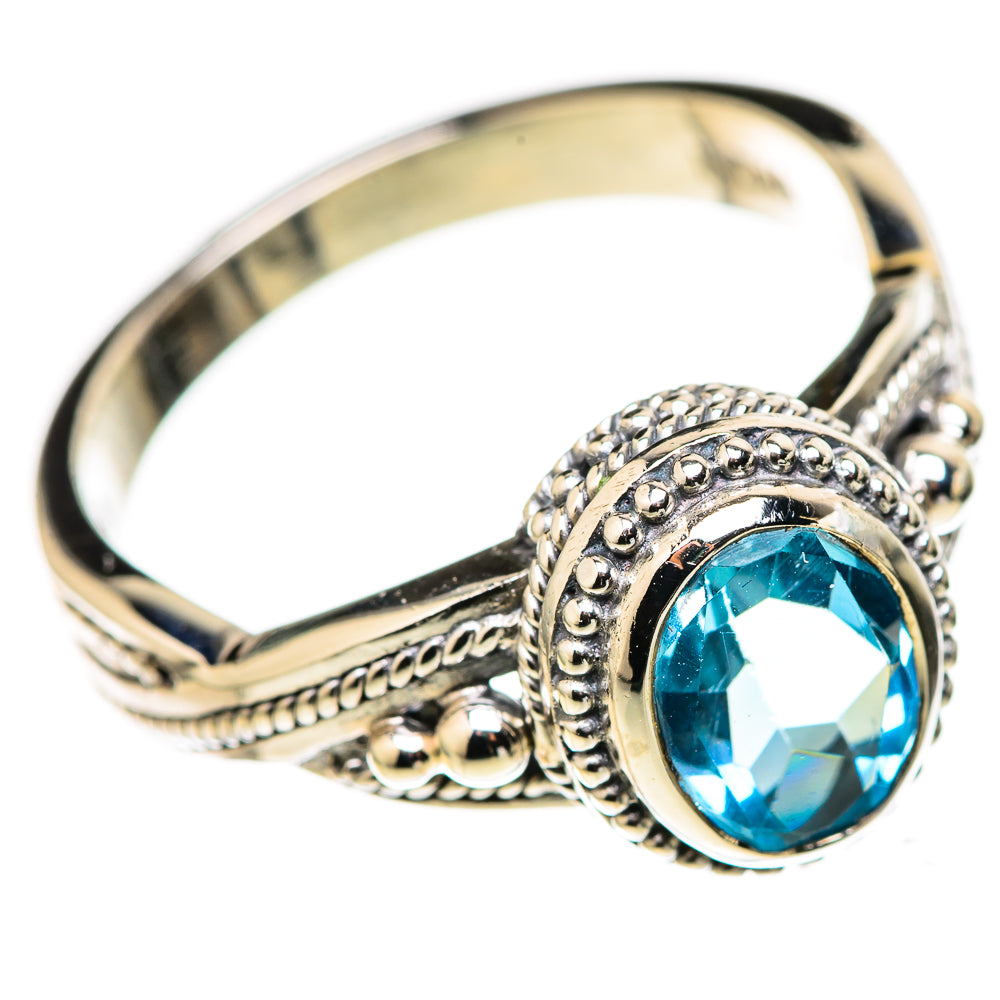 Blue Topaz Rings handcrafted by Anasilvercos - RING128218 - Photo 2