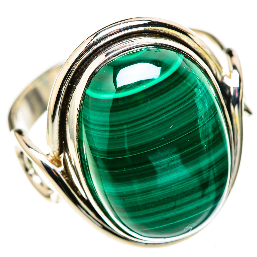 Malachite Rings handcrafted by Anasilvercos - RING128223 - Photo 2
