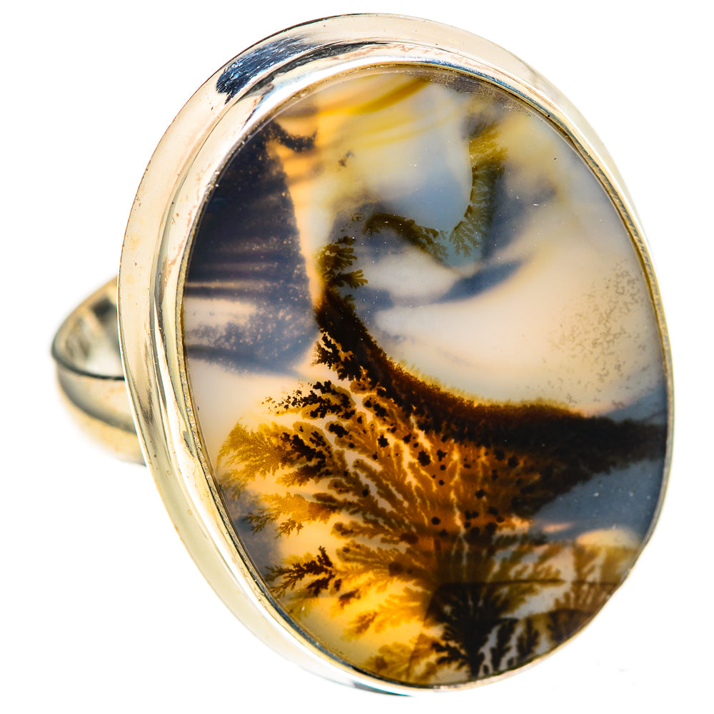 Scenic Dendritic Agate Rings handcrafted by Anasilvercos - RING128228 - Photo 2