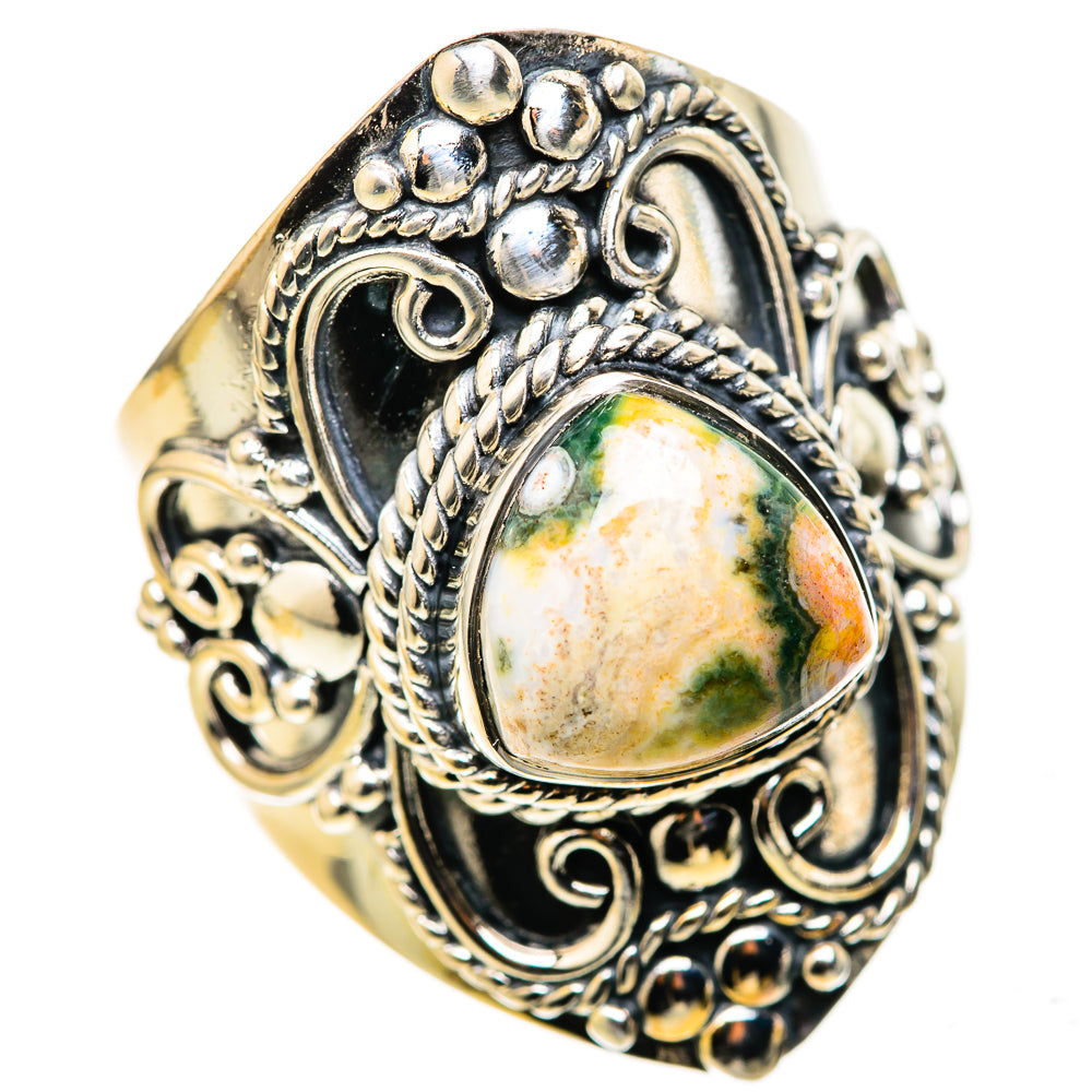 Ocean Jasper Rings handcrafted by Anasilvercos - RING128241 - Photo 2