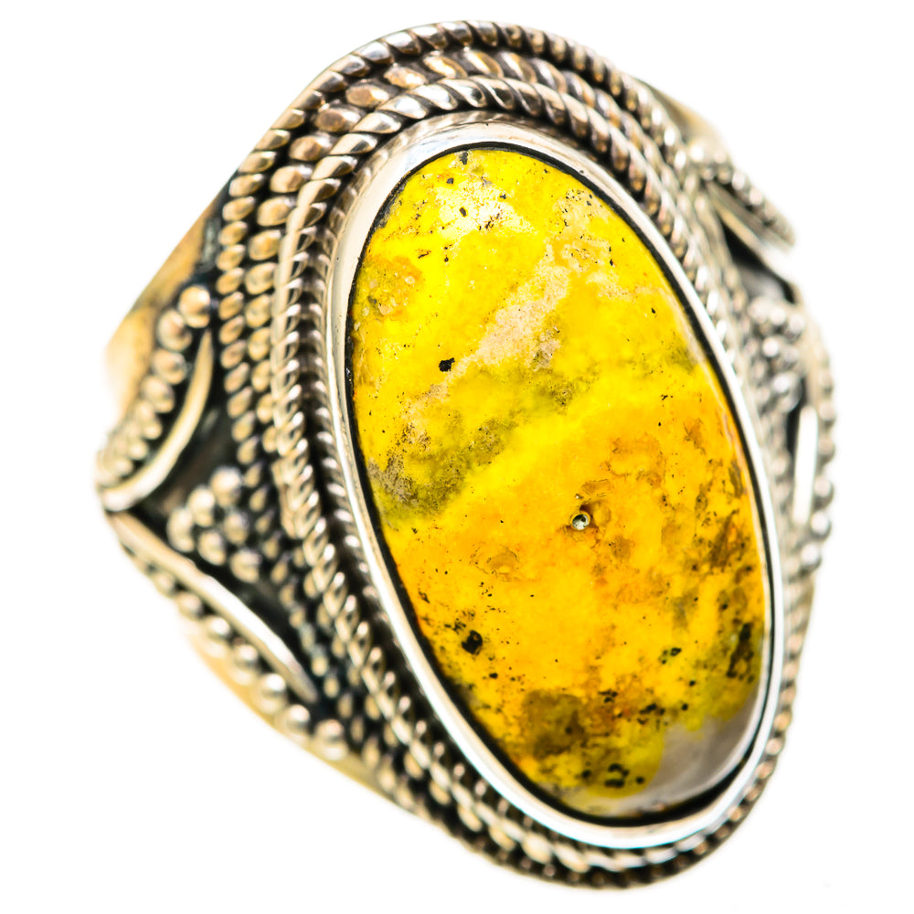 Bumble Bee Jasper Rings handcrafted by Anasilvercos - RING128248 - Photo 2