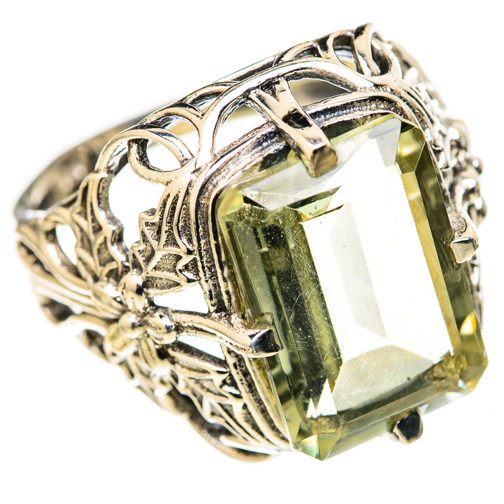 Green Amethyst Rings handcrafted by Anasilvercos - RING128258 - Photo 2