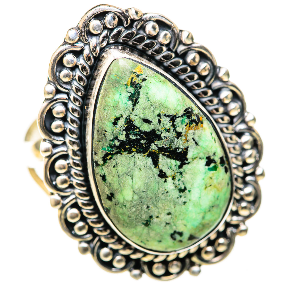 Tibetan Turquoise Rings handcrafted by Anasilvercos - RING128259 - Photo 2