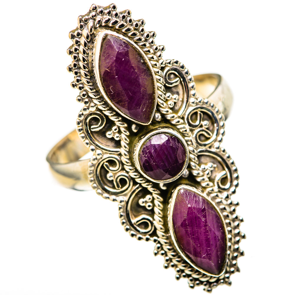 Red Sillimanite Rings handcrafted by Anasilvercos - RING128263 - Photo 2