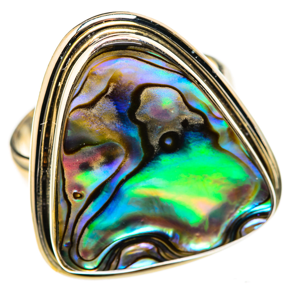 Abalone Shell Rings handcrafted by Anasilvercos - RING128271 - Photo 2