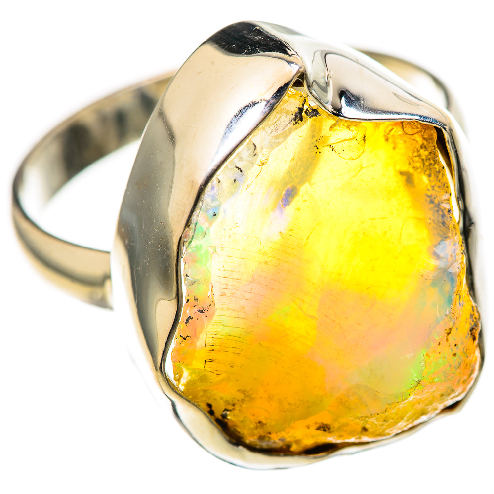 Ethiopian Opal Rings handcrafted by Anasilvercos - RING128273 - Photo 2
