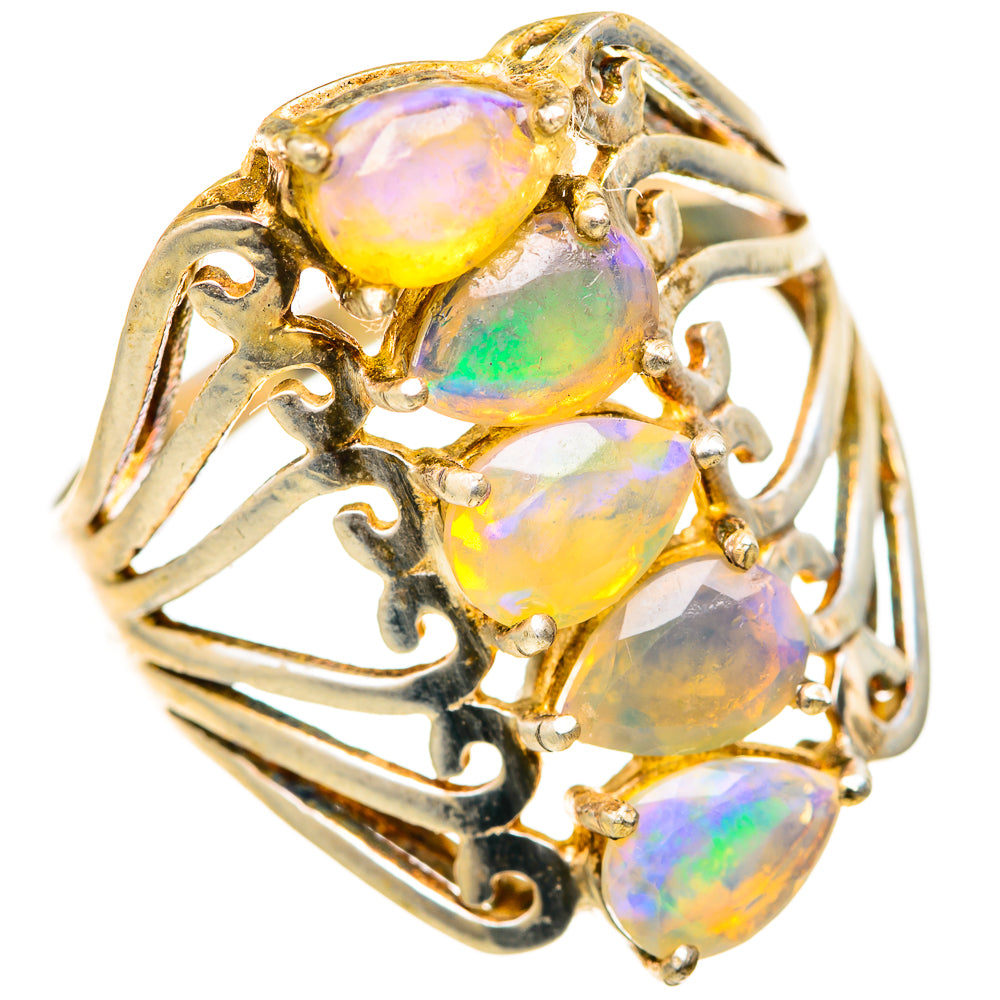 Ethiopian Opal Rings handcrafted by Anasilvercos - RING128277 - Photo 2