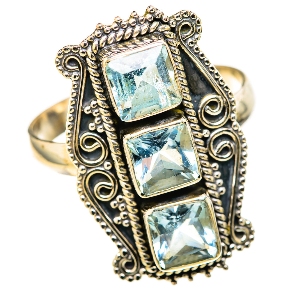 Blue Topaz Rings handcrafted by Anasilvercos - RING128283 - Photo 2