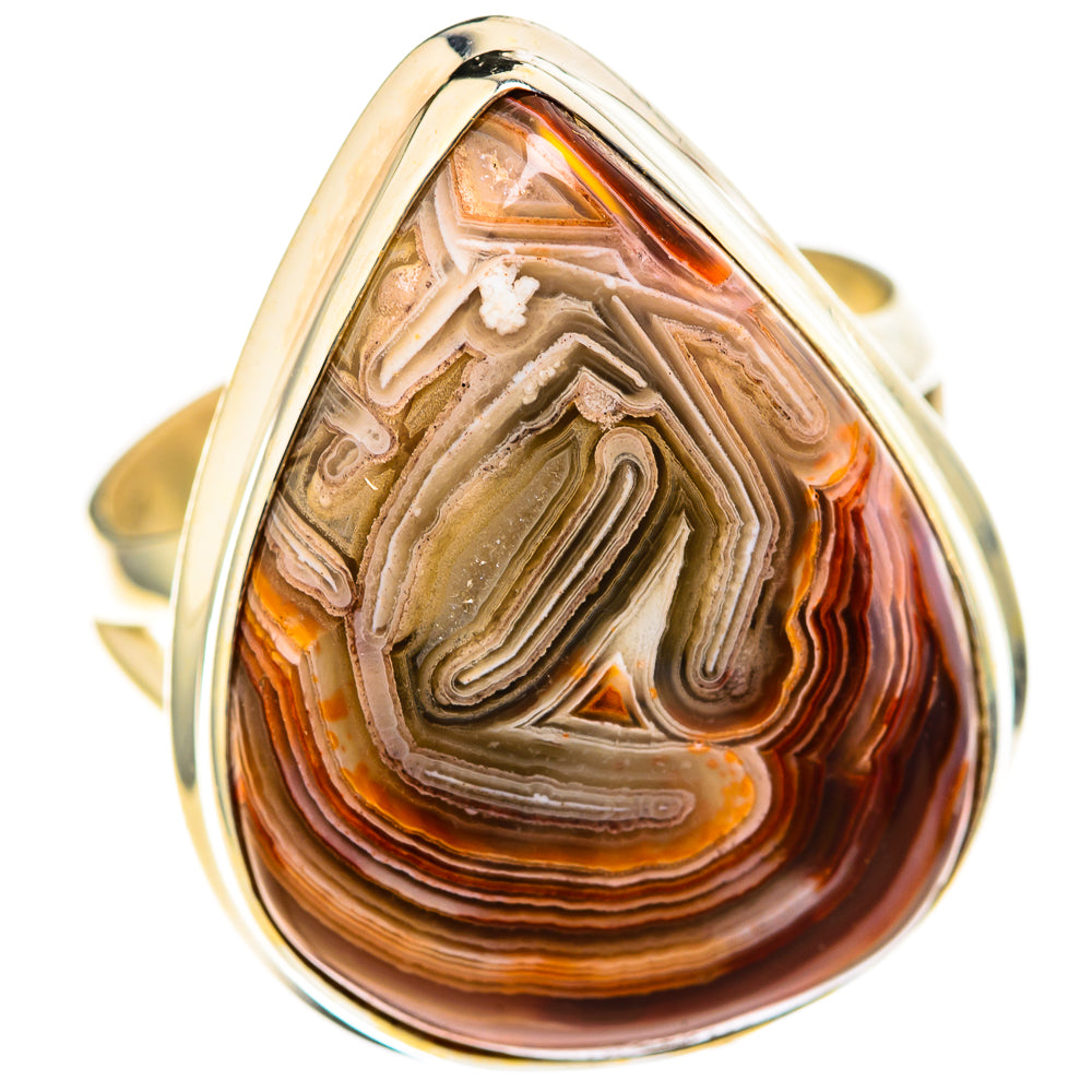 Crazy Lace Agate Rings handcrafted by Anasilvercos - RING128290 - Photo 2