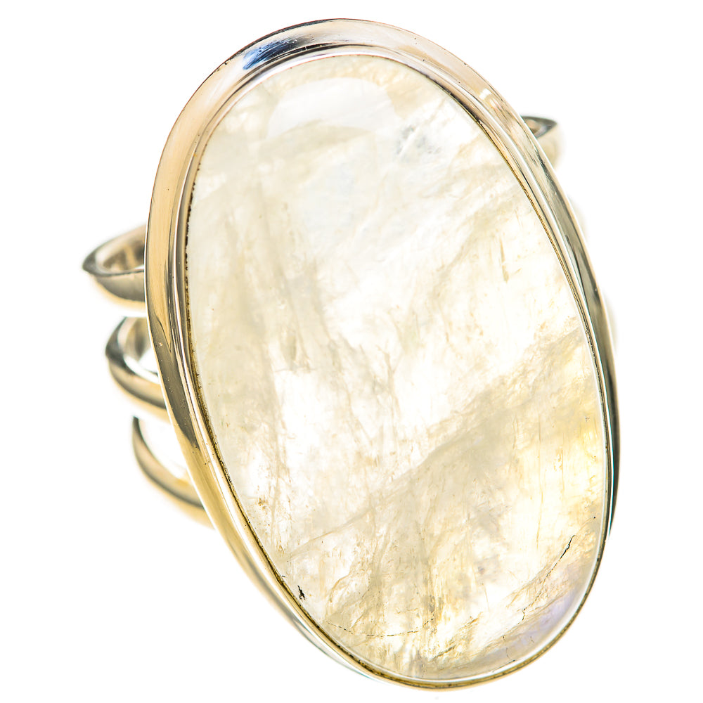 Rainbow Moonstone Rings handcrafted by Anasilvercos - RING128295 - Photo 2