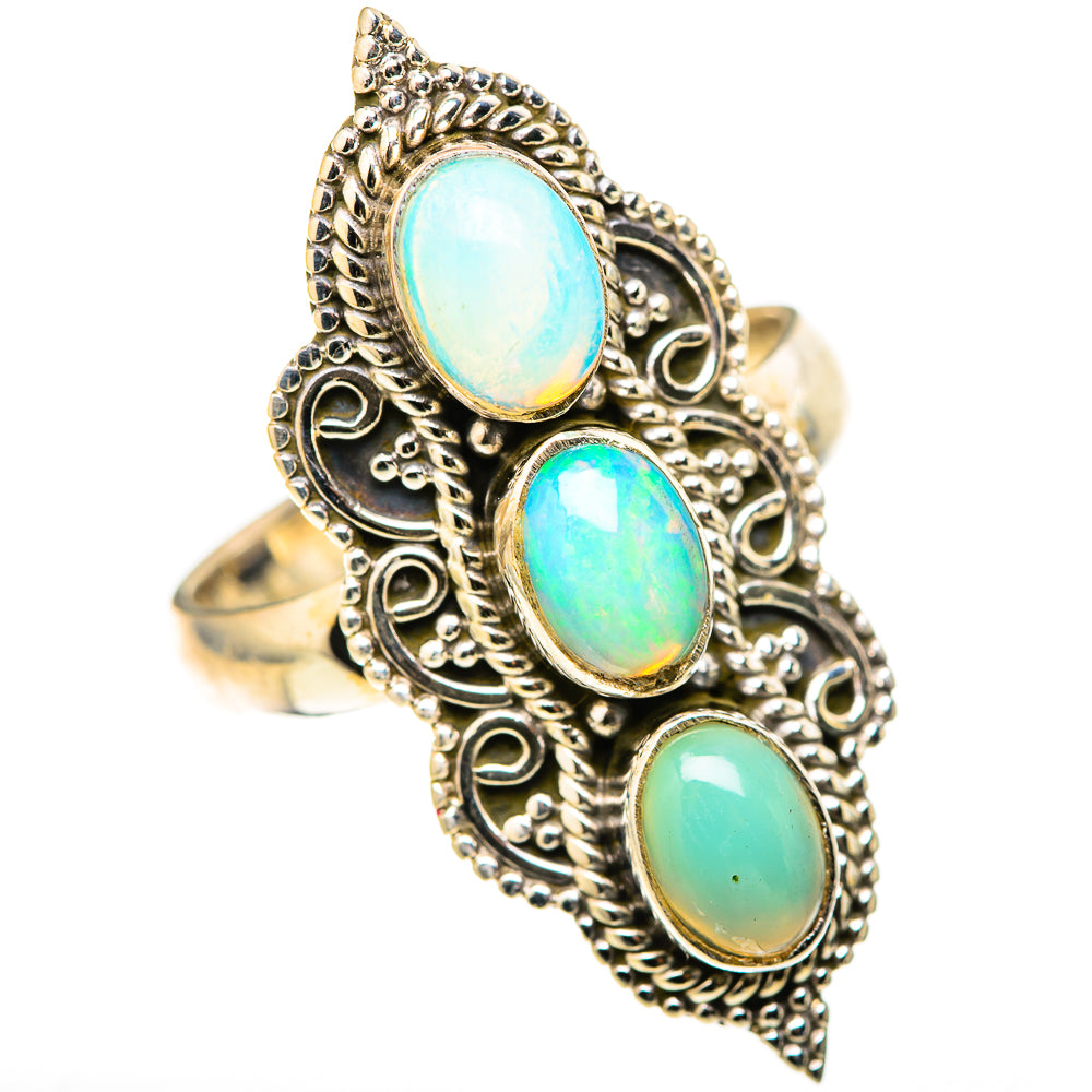 Ethiopian Opal Rings handcrafted by Anasilvercos - RING128304 - Photo 2
