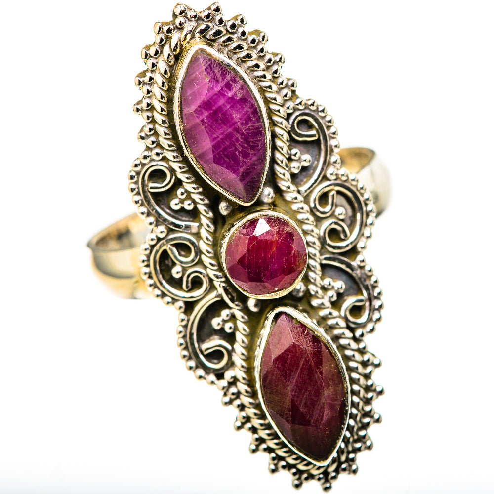 Red Sillimanite Rings handcrafted by Anasilvercos - RING128319 - Photo 2