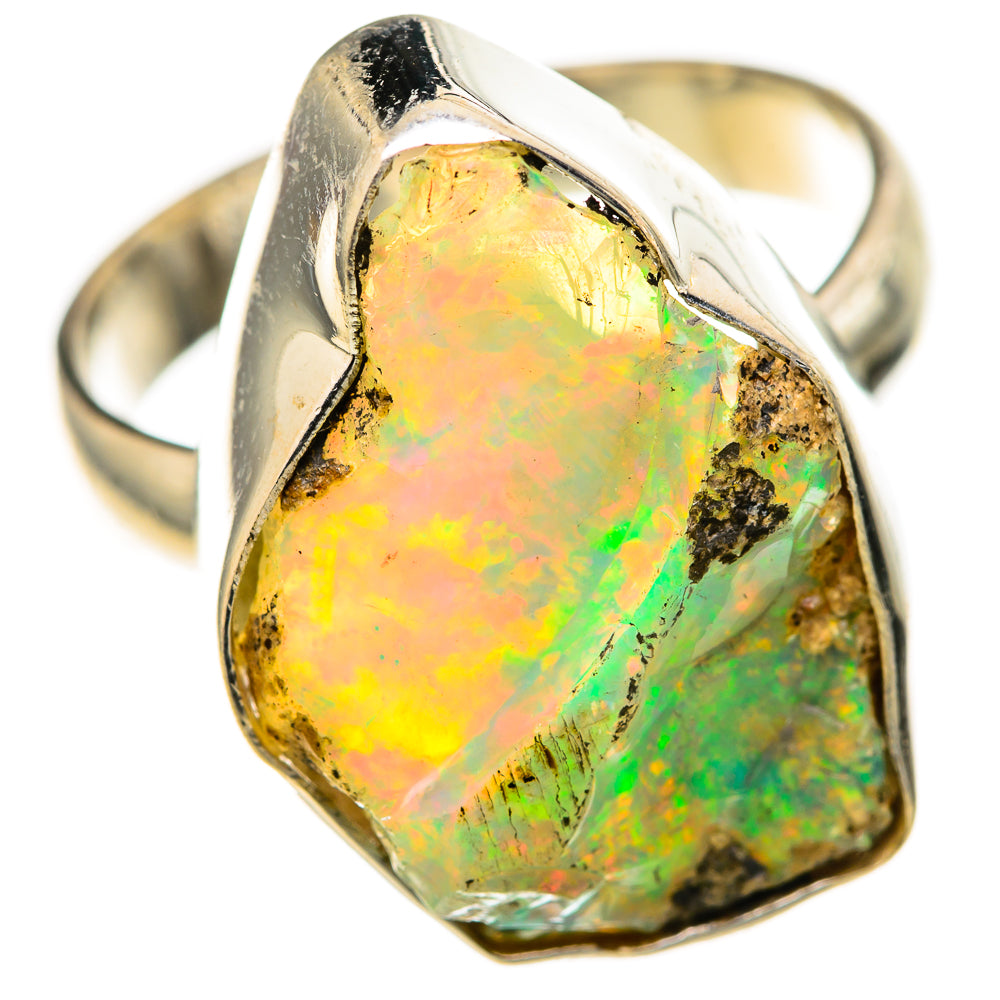 Ethiopian Opal Rings handcrafted by Anasilvercos - RING128330 - Photo 2