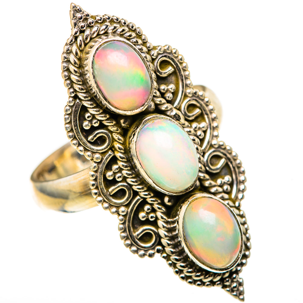 Ethiopian Opal Rings handcrafted by Anasilvercos - RING128332 - Photo 2