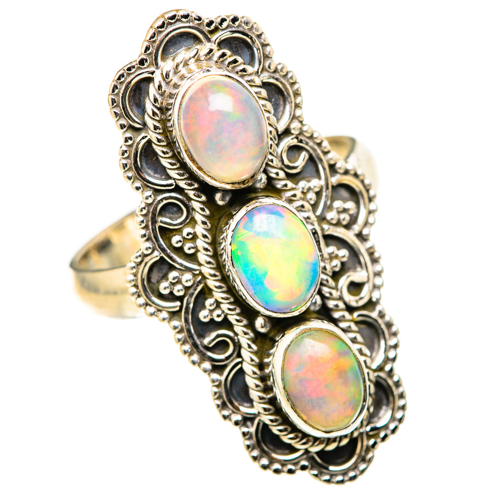 Ethiopian Opal Rings handcrafted by Anasilvercos - RING128333 - Photo 2