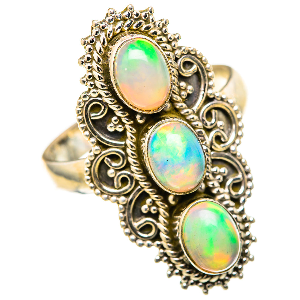 Ethiopian Opal Rings handcrafted by Anasilvercos - RING128354 - Photo 2