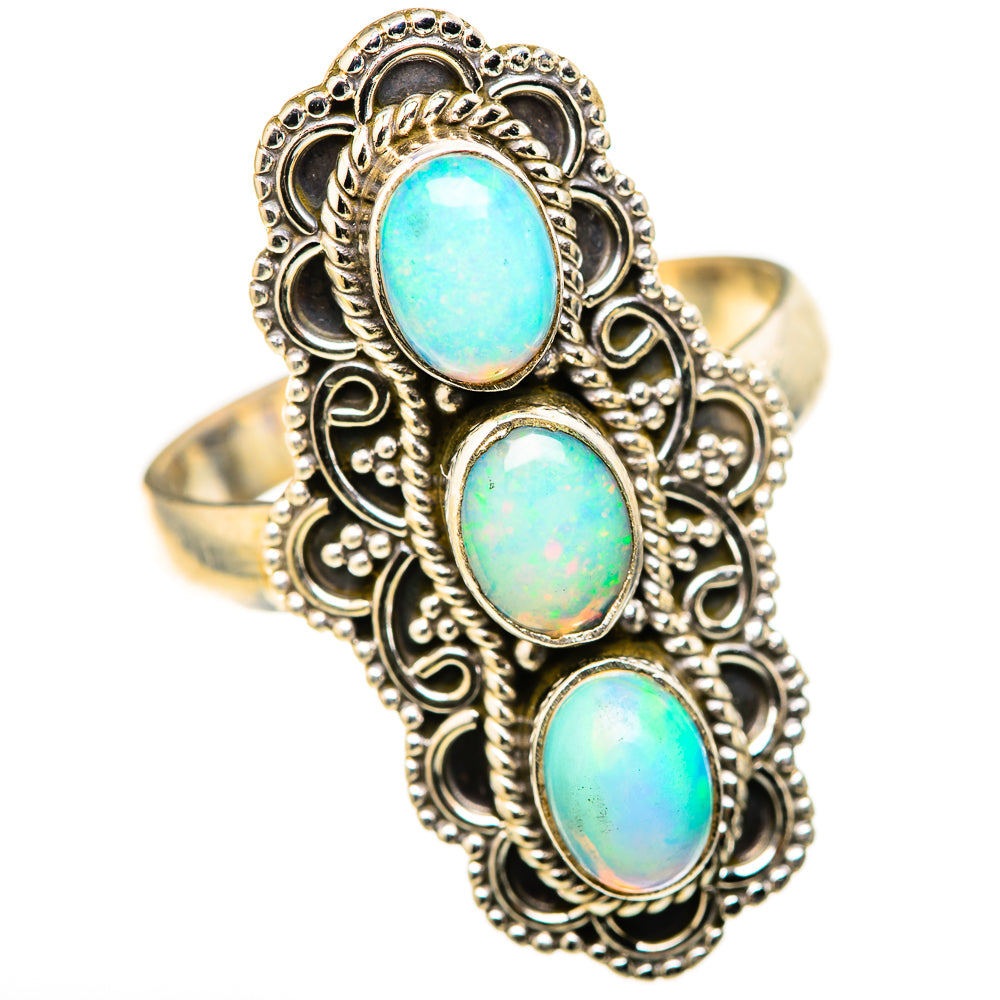 Ethiopian Opal Rings handcrafted by Anasilvercos - RING128355 - Photo 2