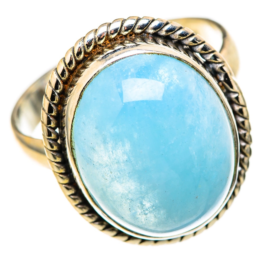 Aquamarine Rings handcrafted by Anasilvercos - RING128358 - Photo 2