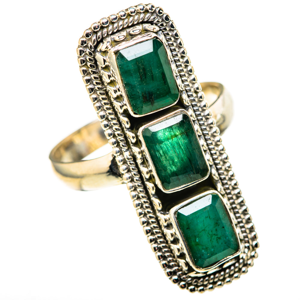 Zambian Emerald Rings handcrafted by Anasilvercos - RING128367 - Photo 2