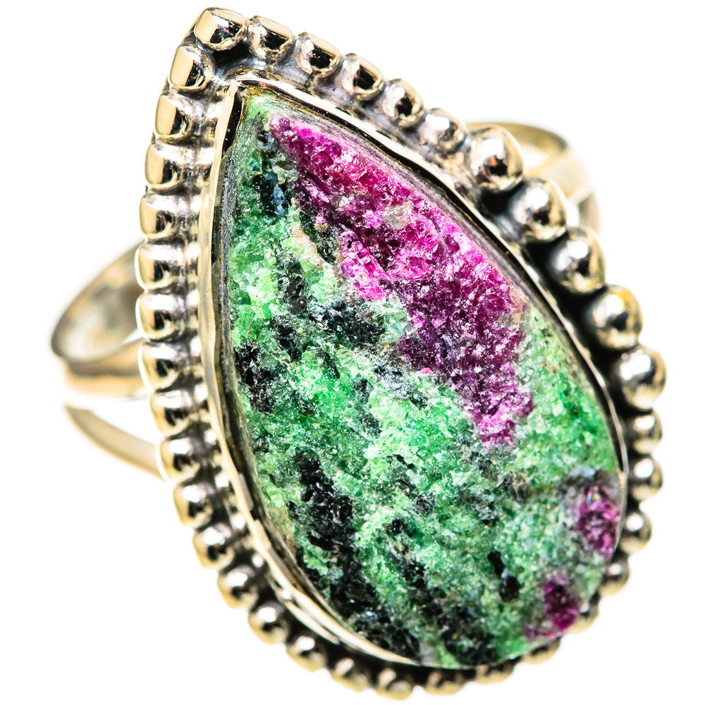 Ruby Zoisite Rings handcrafted by Anasilvercos - RING128369 - Photo 2