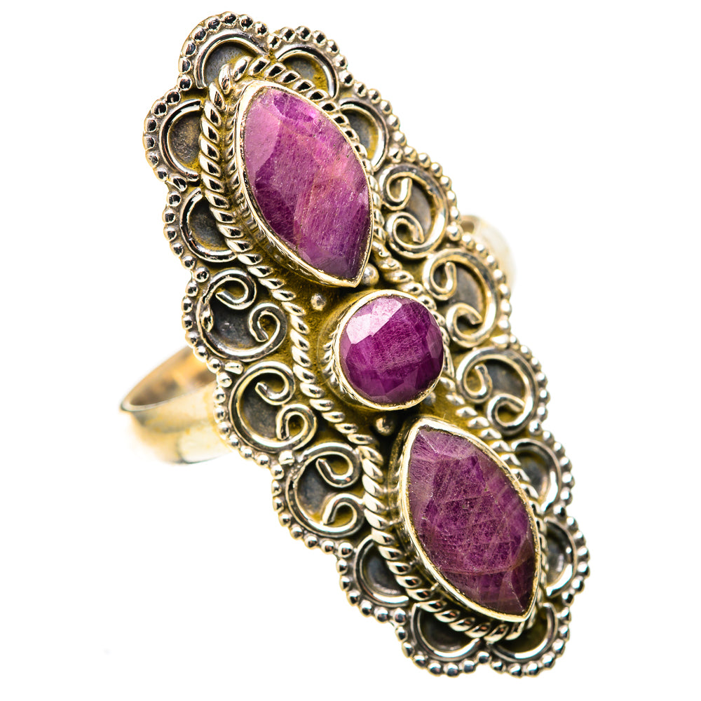 Red Sillimanite Rings handcrafted by Anasilvercos - RING128396 - Photo 2