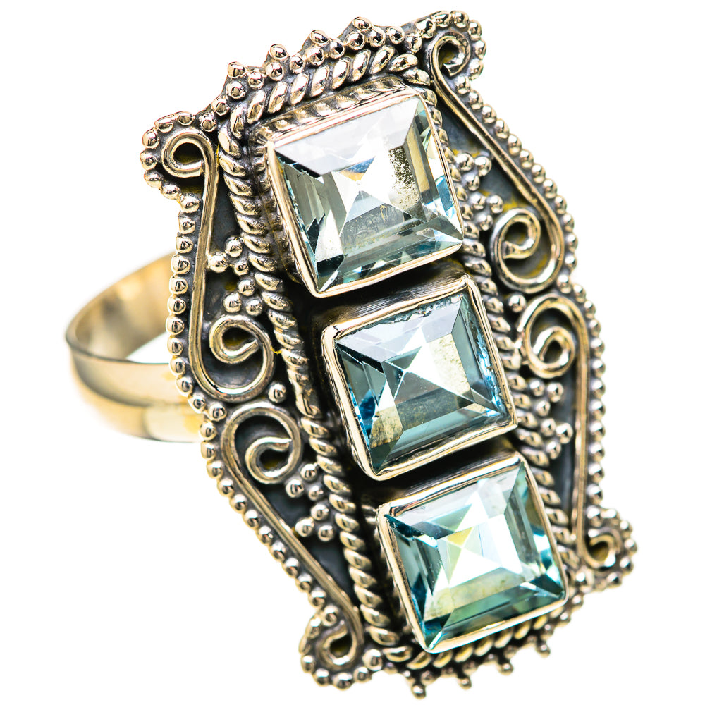 Blue Topaz Rings handcrafted by Anasilvercos - RING128422 - Photo 2