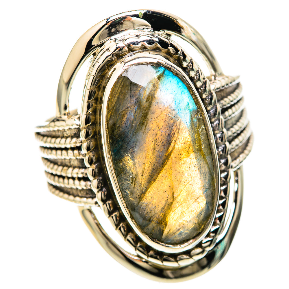 Labradorite Rings handcrafted by Anasilvercos - RING128423 - Photo 2