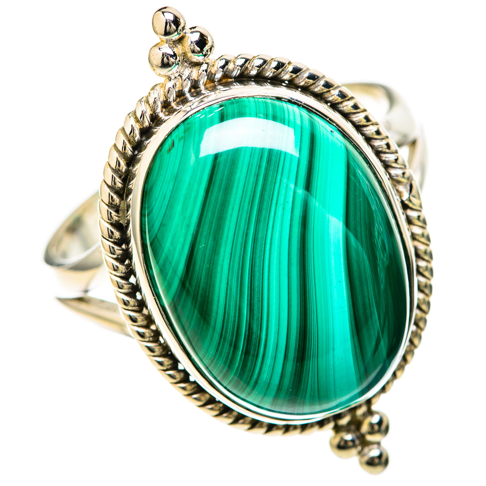 Malachite Rings handcrafted by Anasilvercos - RING128428 - Photo 2