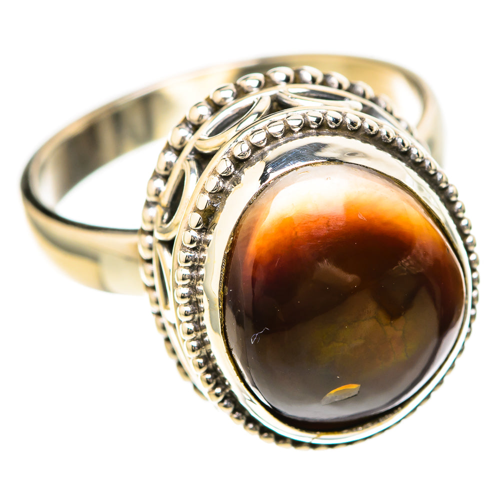 Mexican Fire Agate Rings handcrafted by Anasilvercos - RING128431 - Photo 2