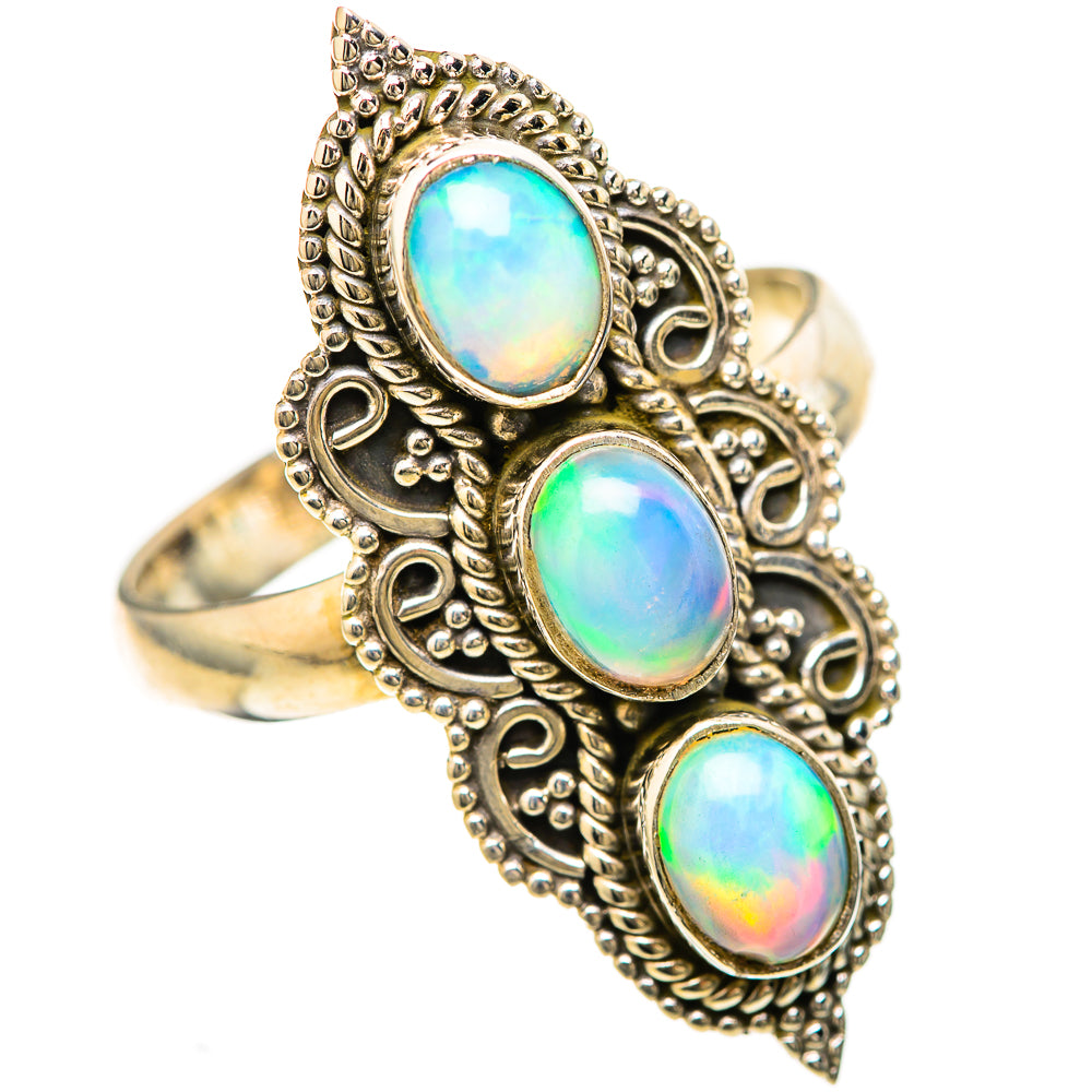Ethiopian Opal Rings handcrafted by Anasilvercos - RING128444 - Photo 2