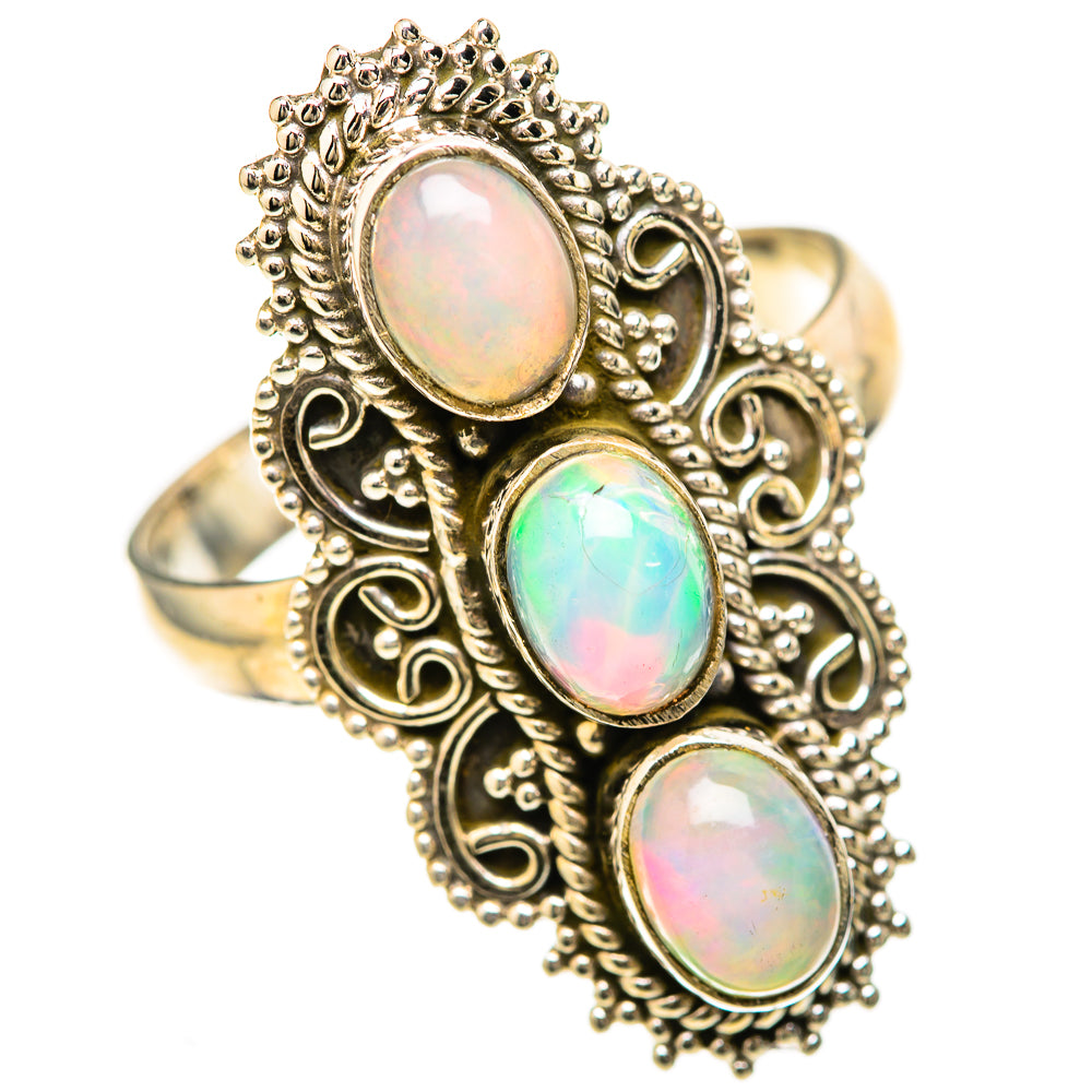 Ethiopian Opal Rings handcrafted by Anasilvercos - RING128445 - Photo 2