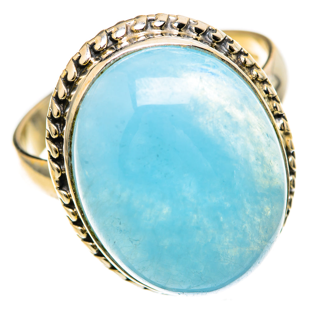 Aquamarine Rings handcrafted by Anasilvercos - RING128452 - Photo 2